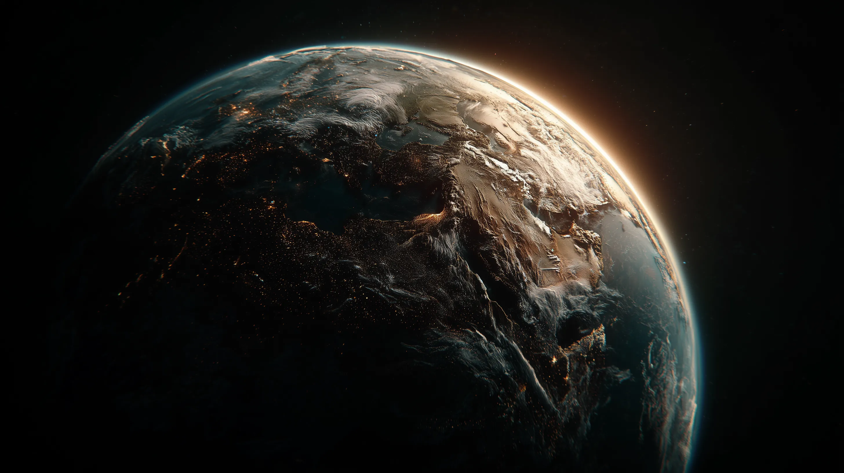 Atmospheric mountain landscape